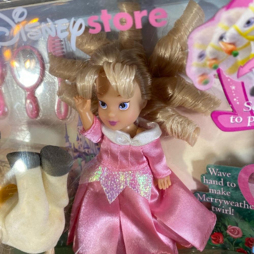 Princess Sleeping Beauty Doll Magical Pony And Merriweather Playset 2001 Retired - Picture 2 of 16